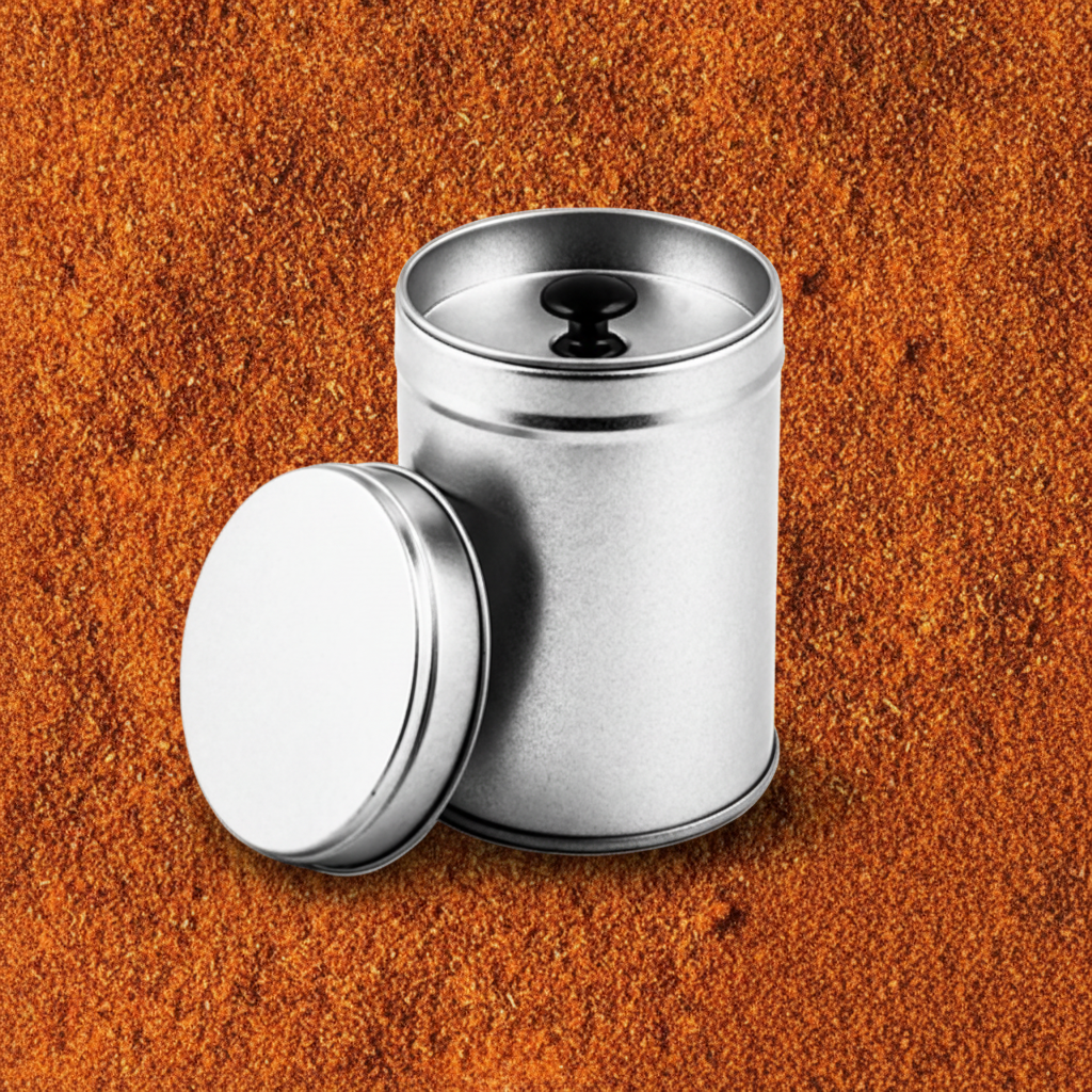Produktbild Paprika rosenscharf mit Dose im Vordergrund